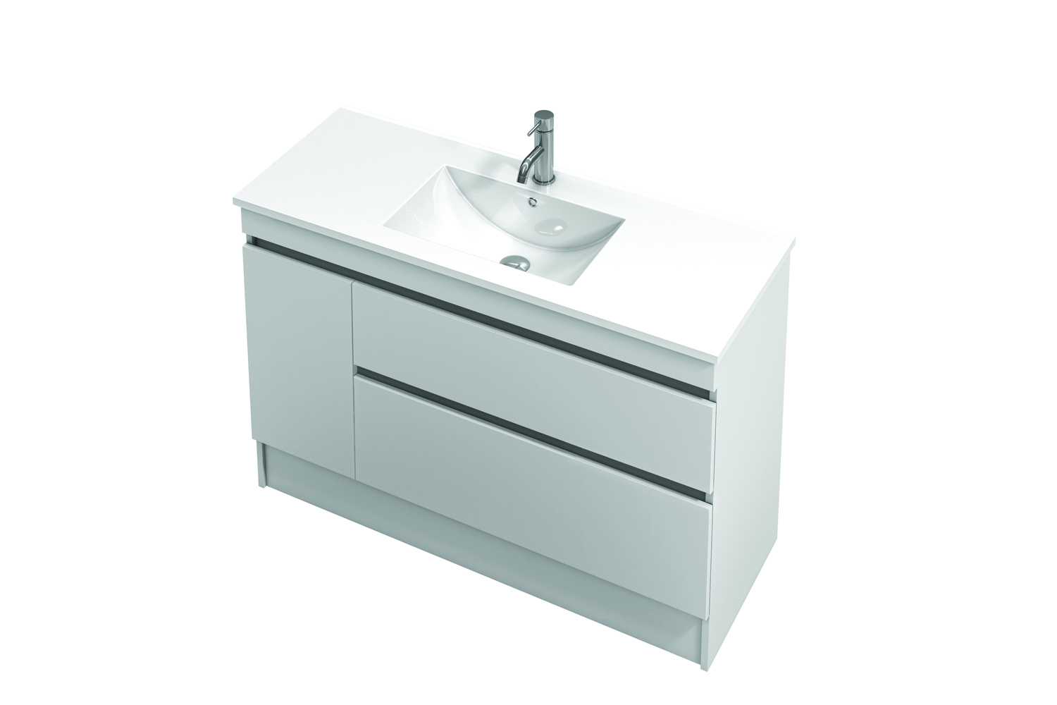 1 Door, 2 Drawer Right