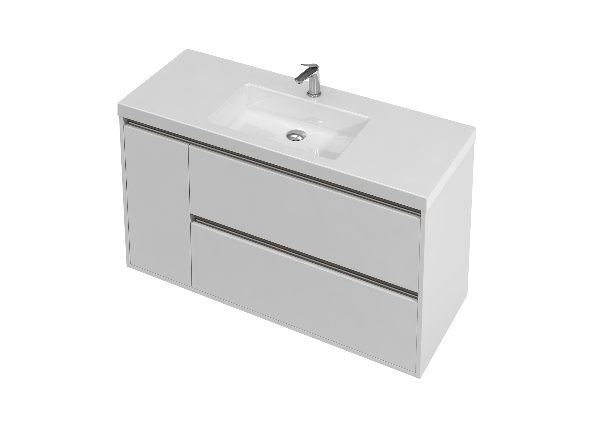 1 Door - 2 Drawer Right