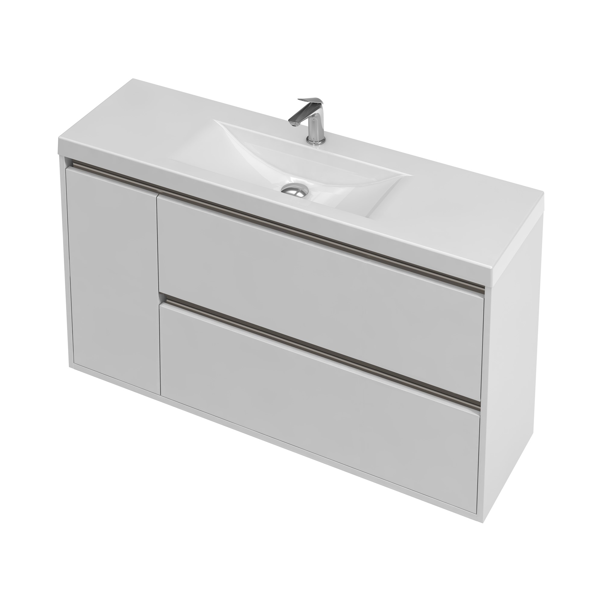 1 Door - 2 Drawer Right