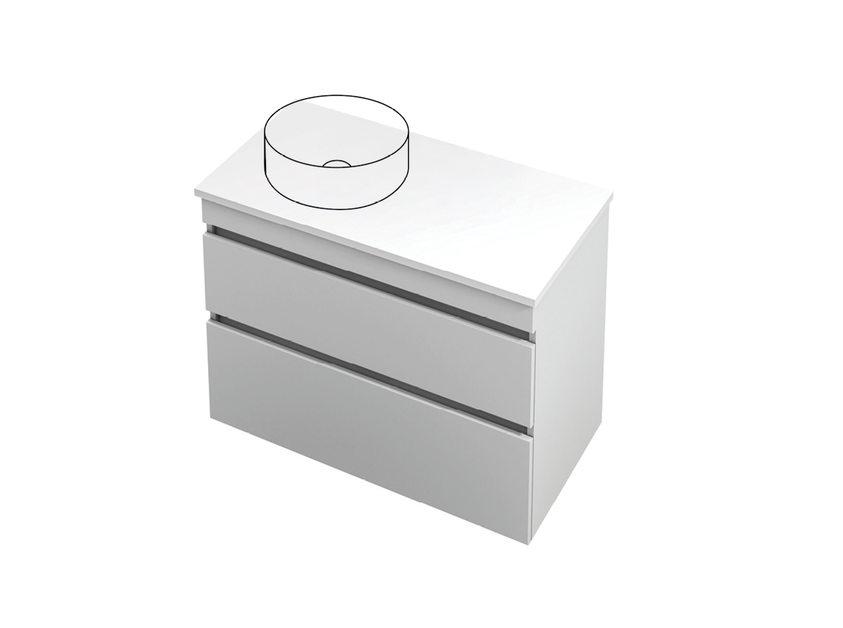 Lulu 46 - 900L Wall - 2 Drawer
