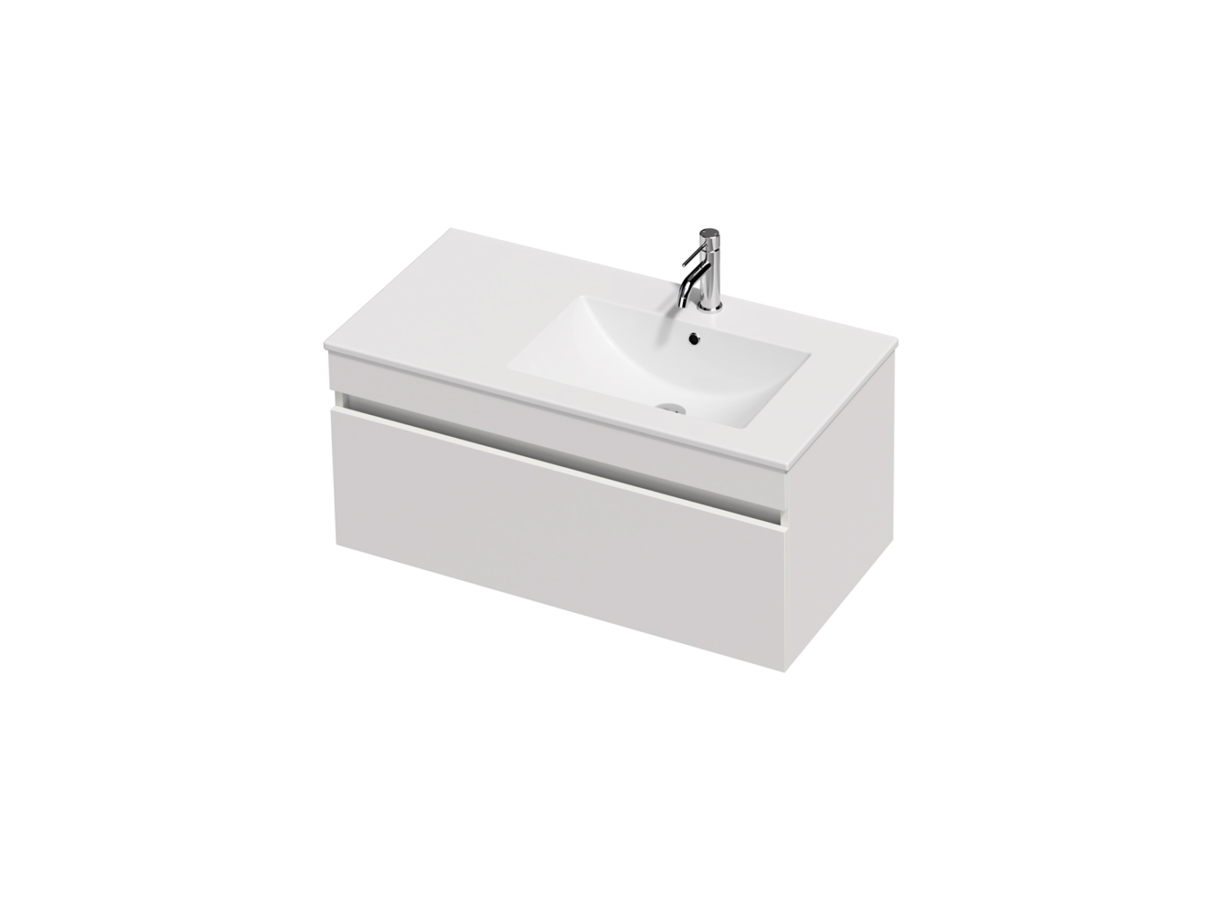 Lulu 46 Drawers - 900R Wall - 1 Drawer