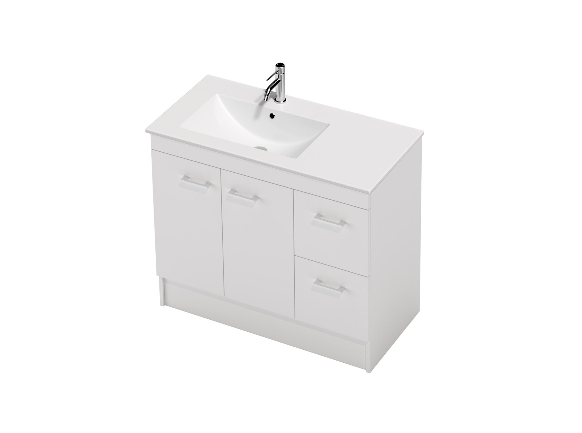 Riko 46 - 900L - Floor - 2 Door 2 Drawer Right