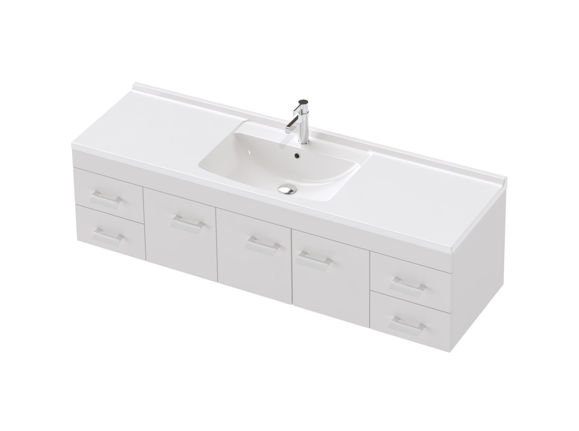 Riko 46 - 1500 - Wall - 3 Door 4 Drawer