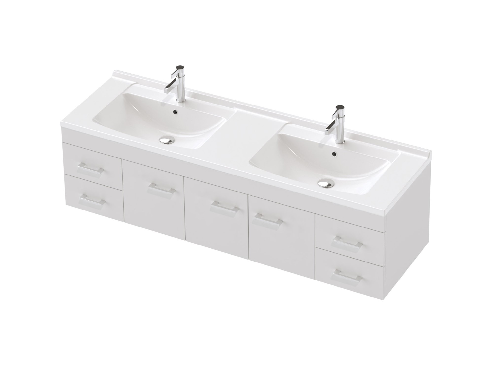 Riko 46 - 1500DB - Wall - 3 Door 4 Drawer