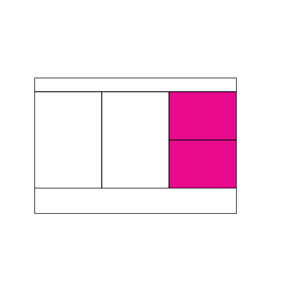 2 Door, 2 Drawer Right