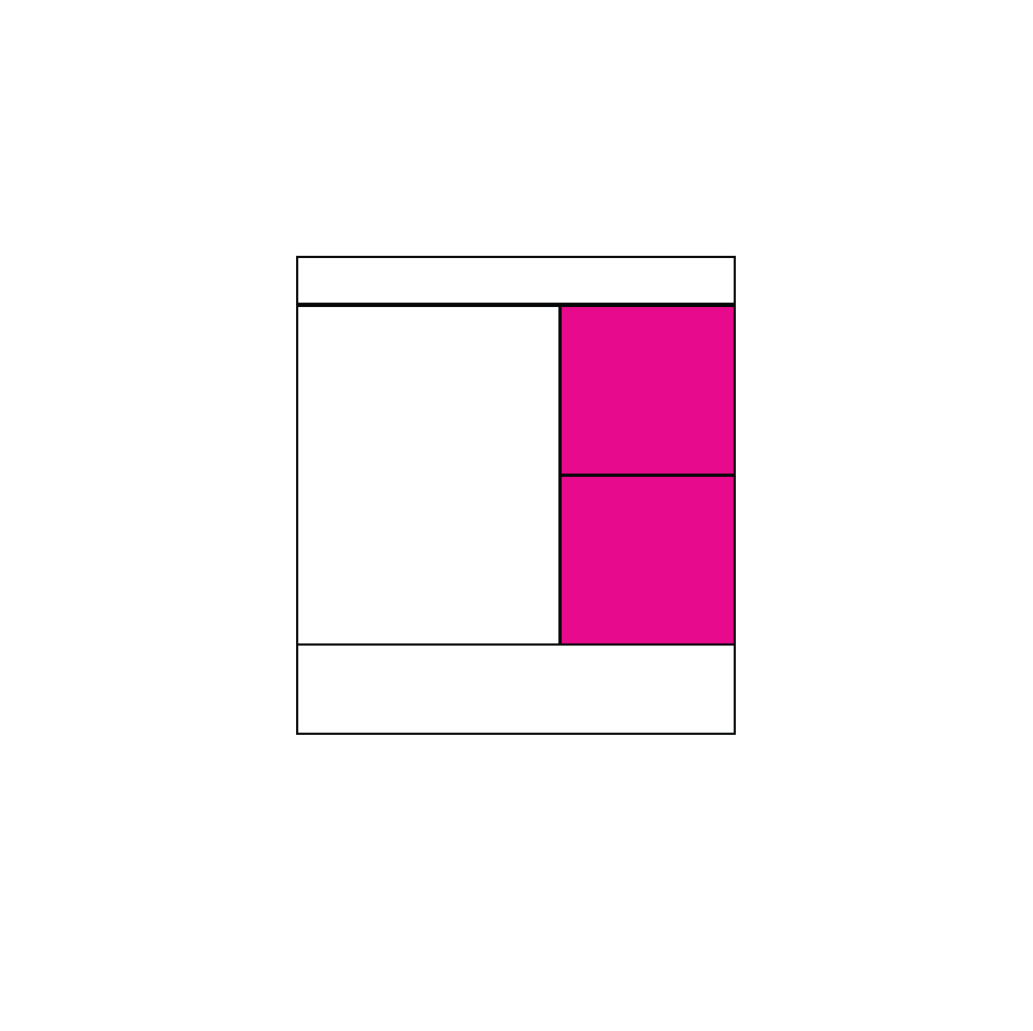 1 Door, 2 Drawer Right