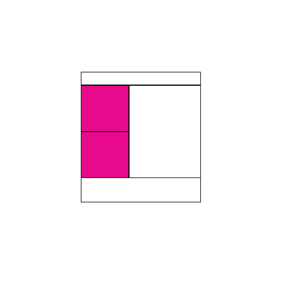 1 Door, 2 Drawer Left