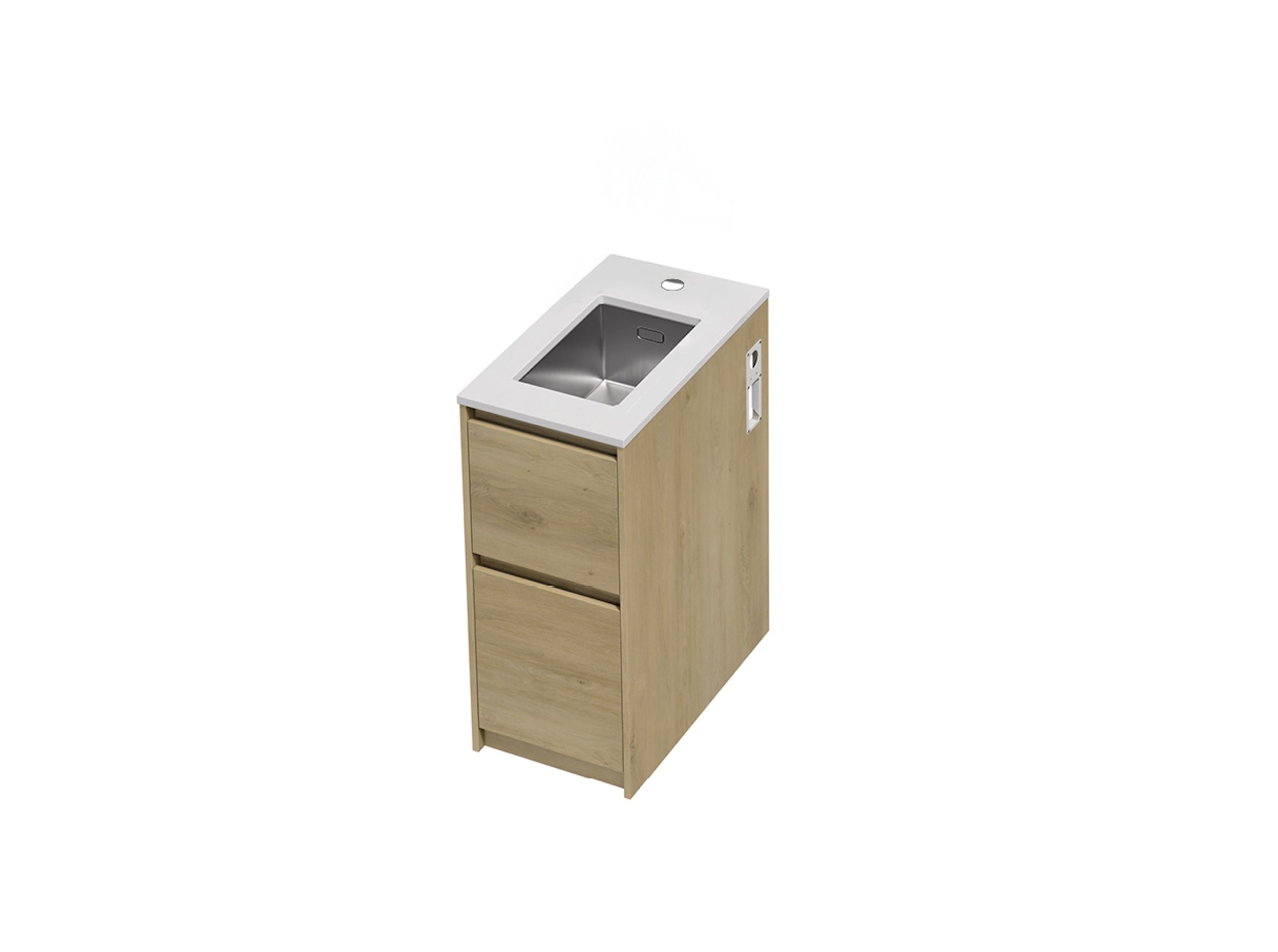 Mako 70 Laundry Cabinet - 400 Floor - 2 Drawer