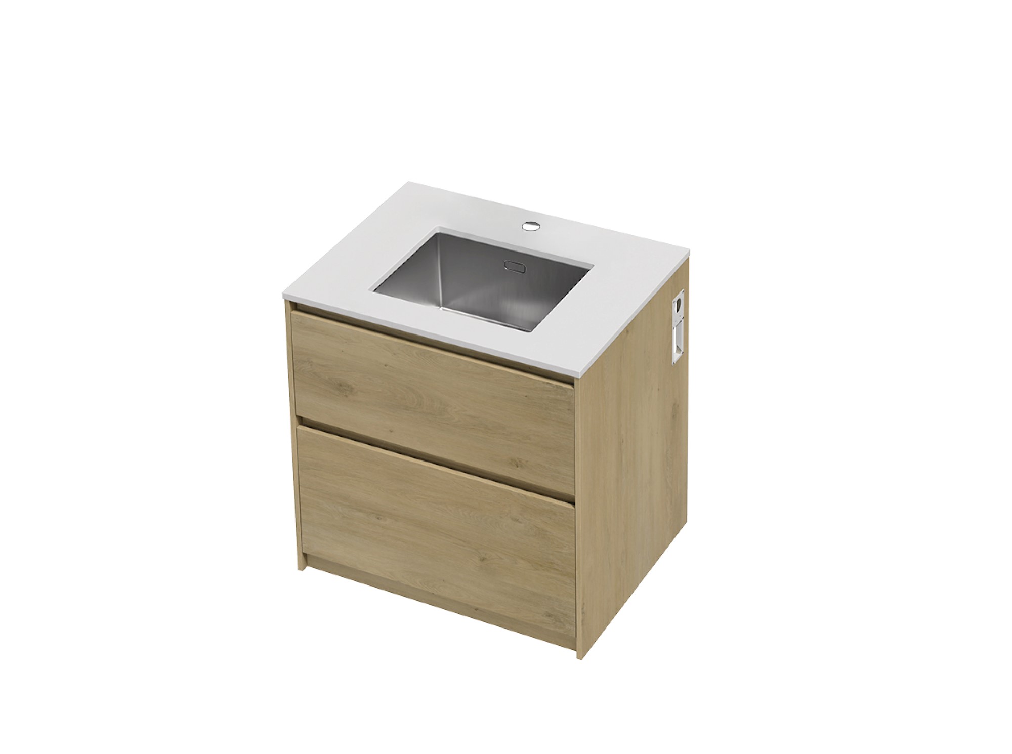 Mako 70 Laundry Cabinet 900 Floor - 2 Drawer