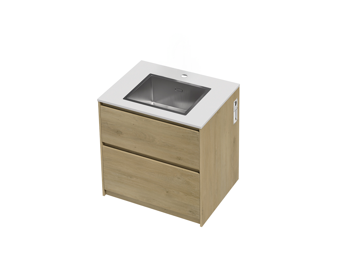 Mako 70 Laundry Cabinet 900 Floor - 2 Drawer