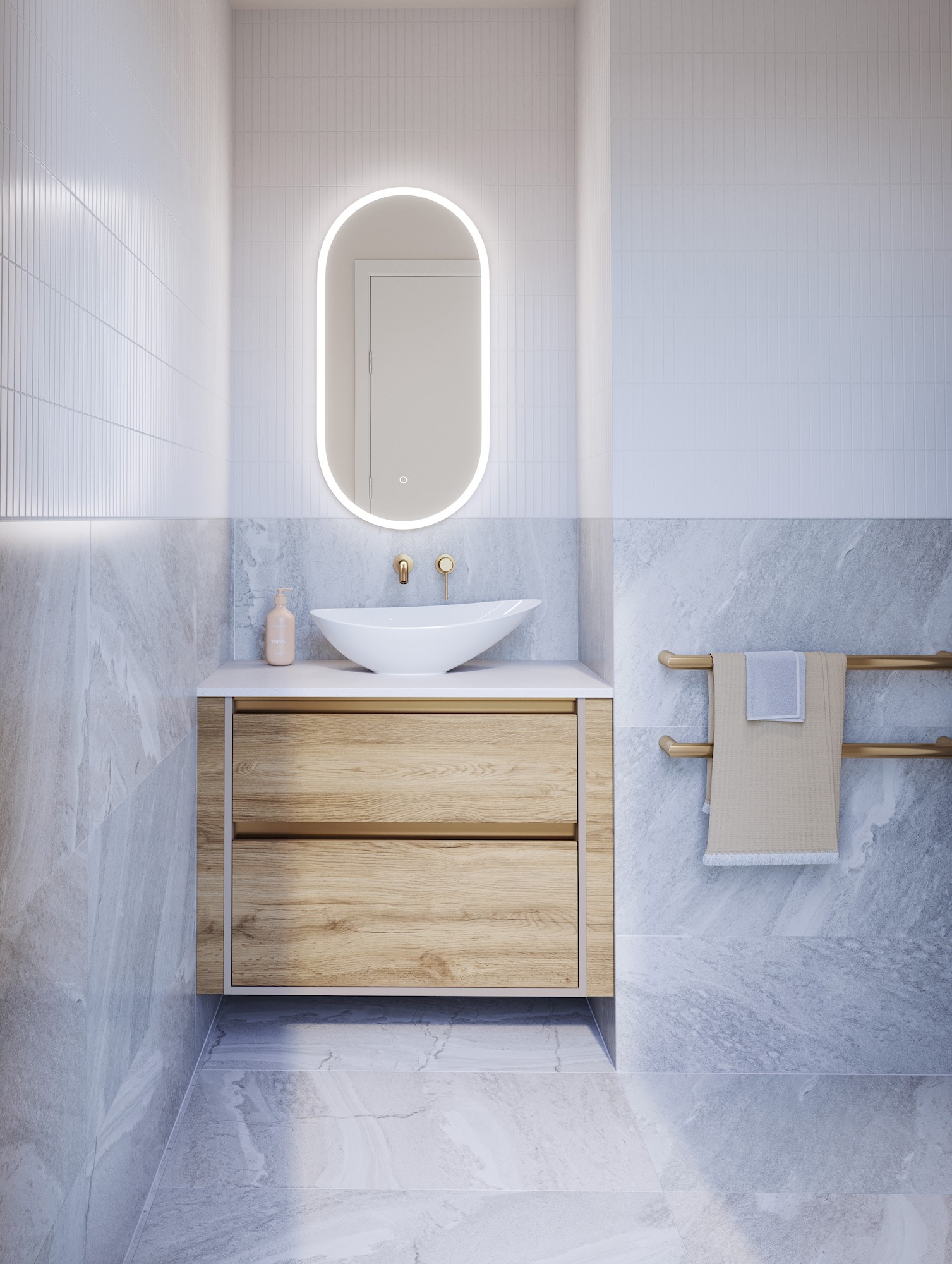 City 50 / wall-to-wall benchtop