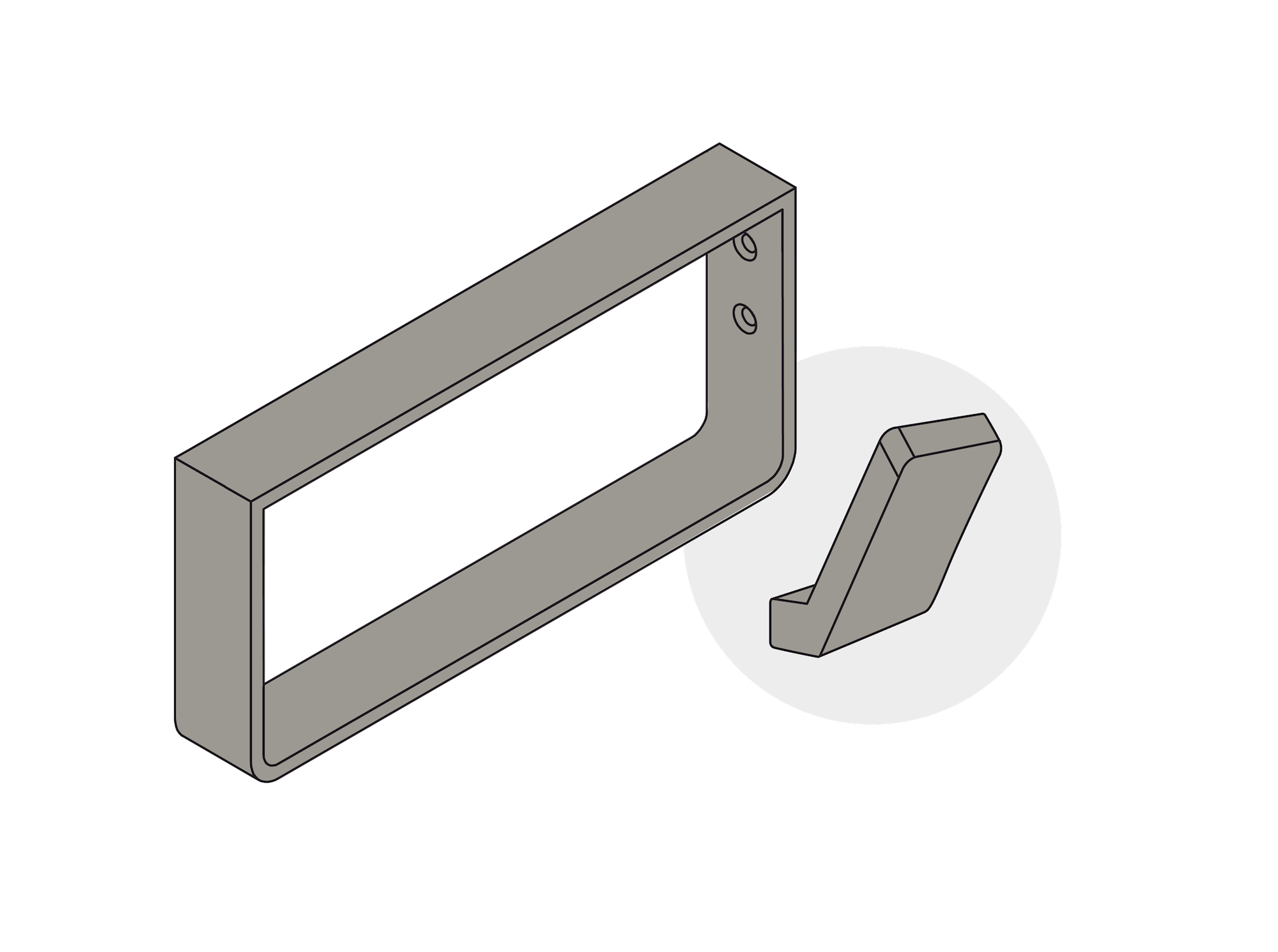 Towel Rail - Brushed Nickel