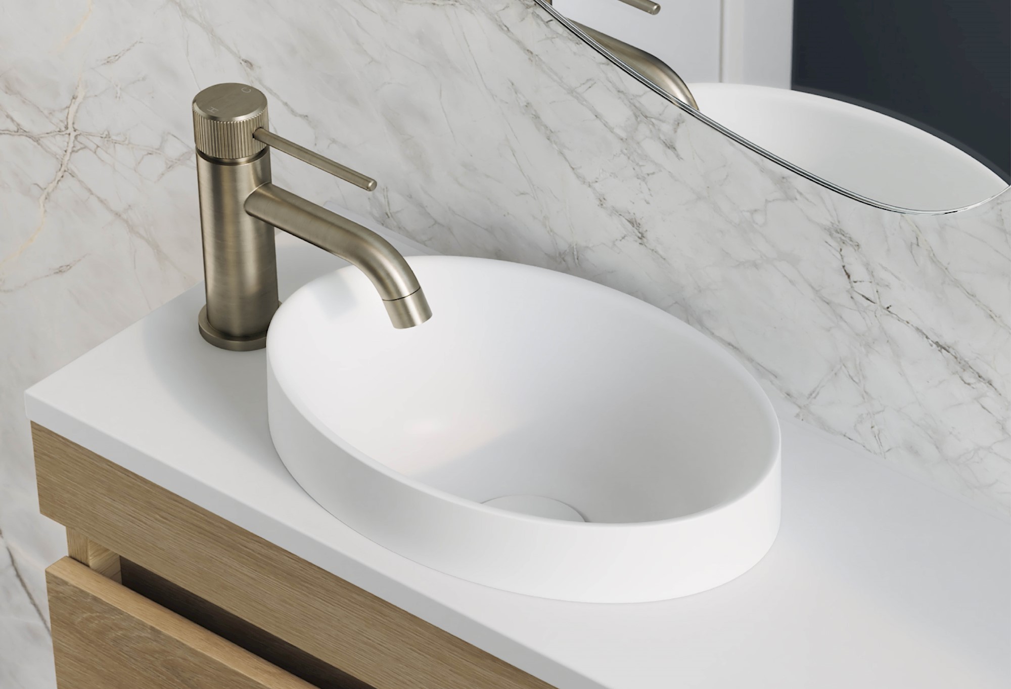 Small Space Inset Basins
