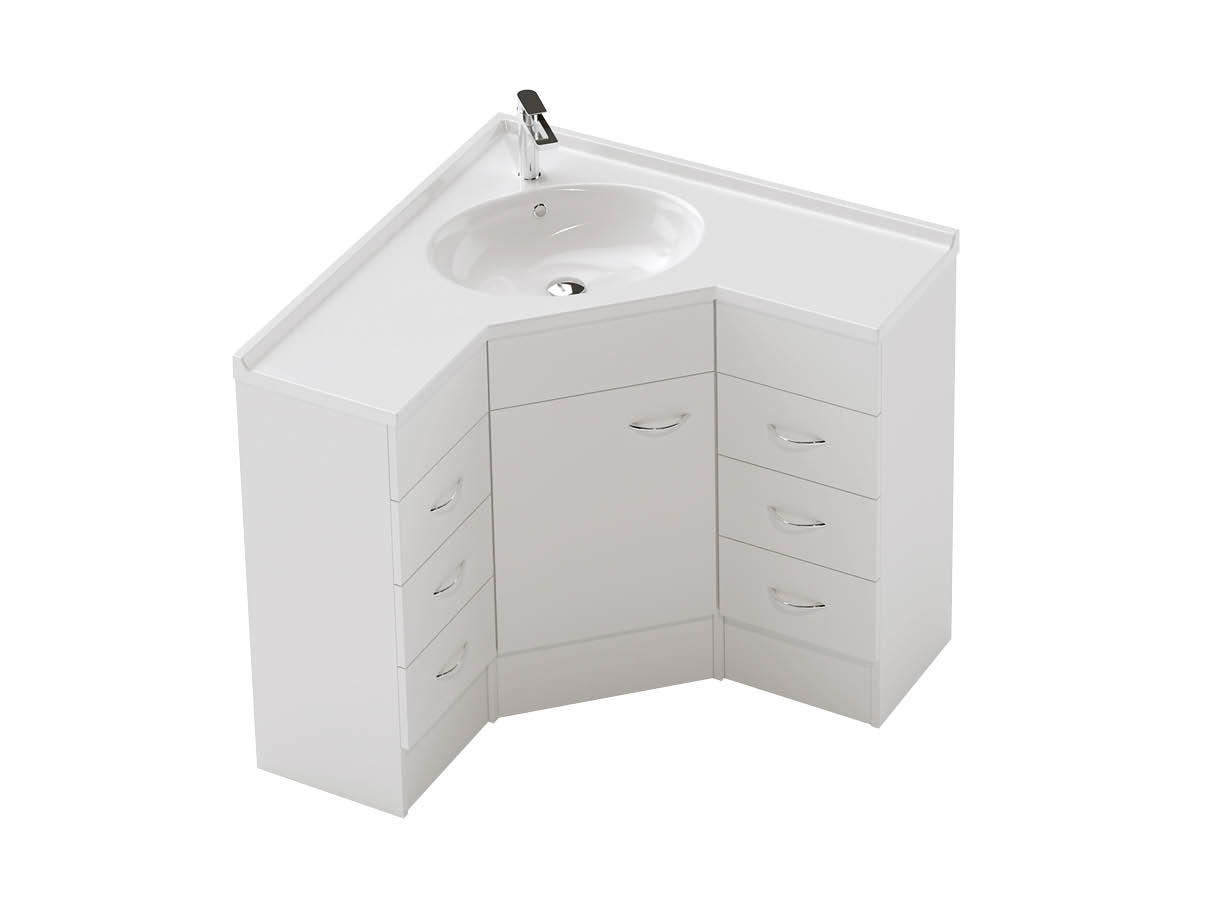 Stella Corner 900x900 Floor - 1 Door 6 Drawer