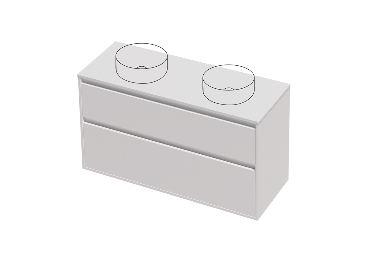 City Lite 46 - 1200DB Maxi Wall - 2 Drawer