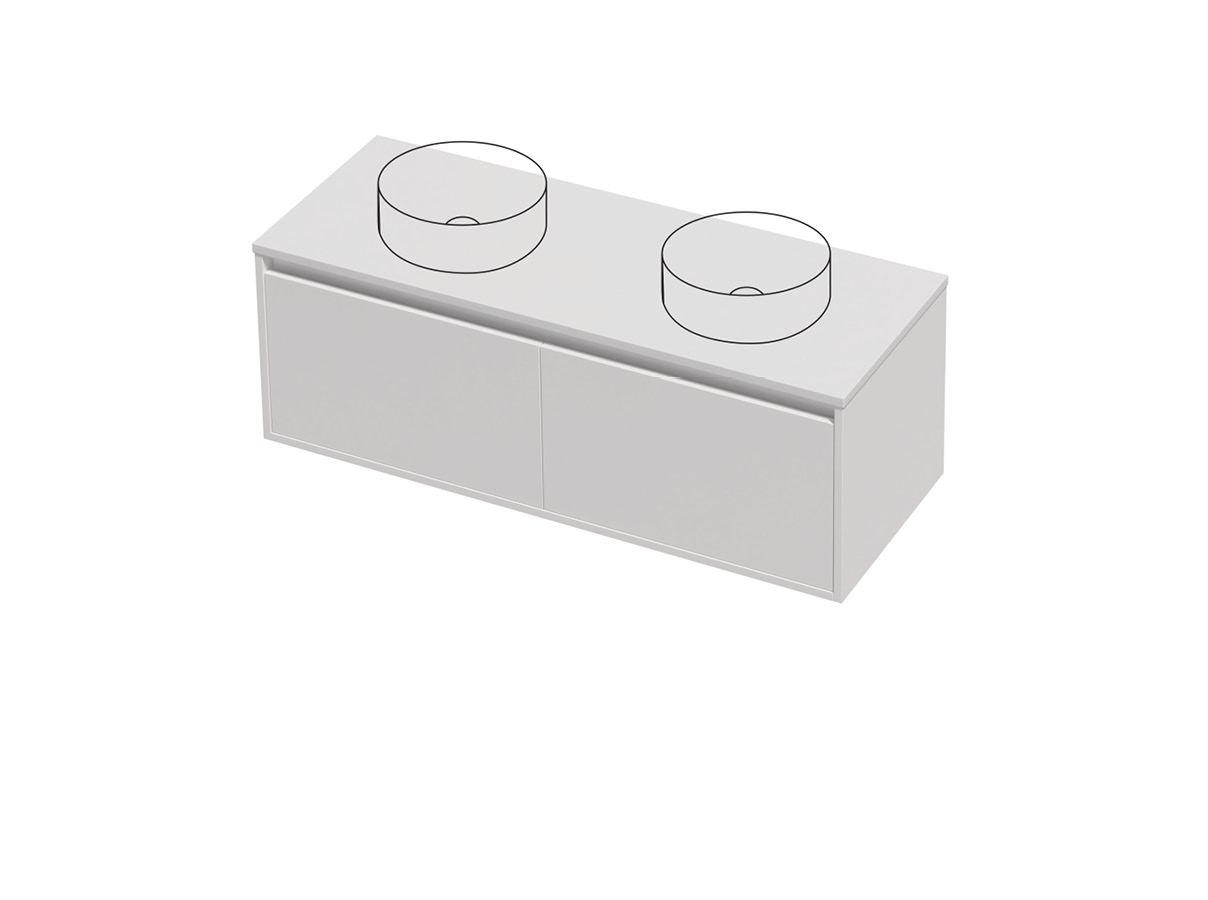 City Lite 46 - 1200DB Wall - 2 Drawer (Side by Side)