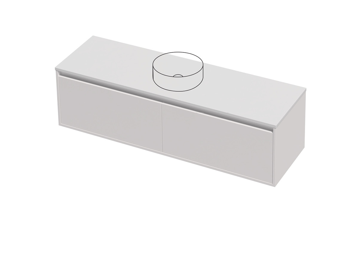 City Lite 46 - 1500SB Wall - 2 Drawer