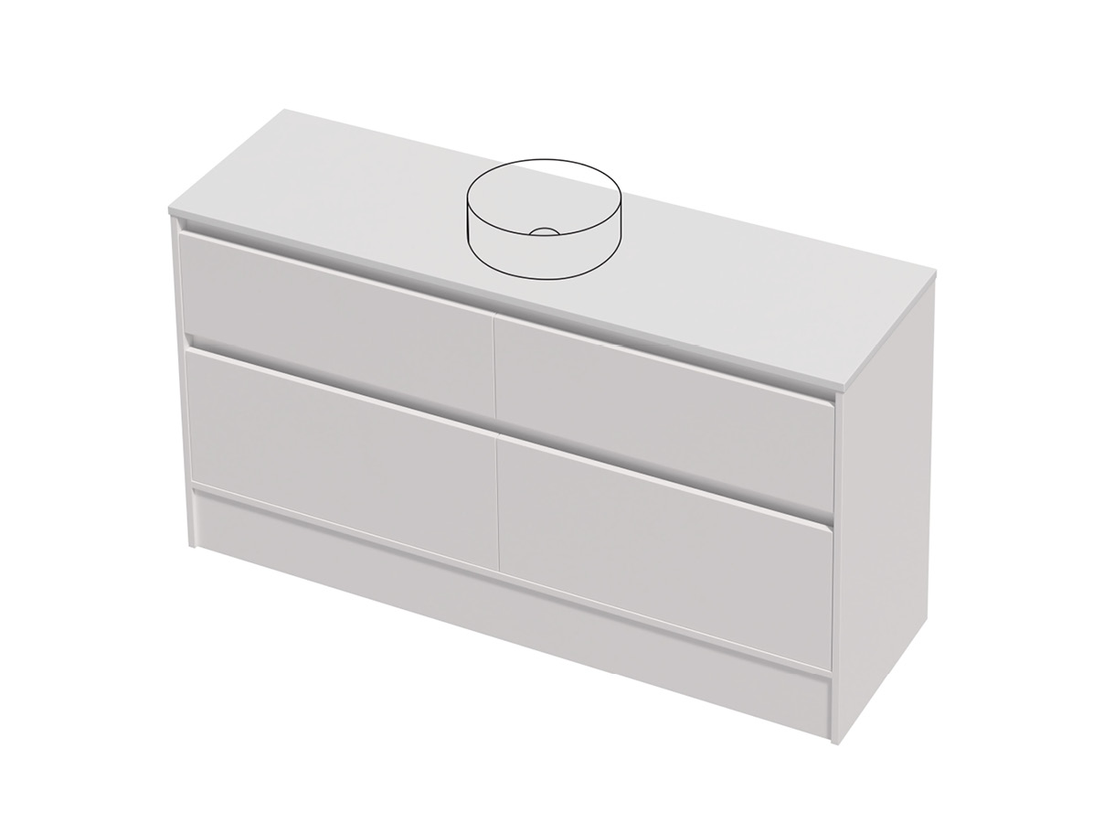 City Lite 46 - 1500SB Floor - 4 Drawer