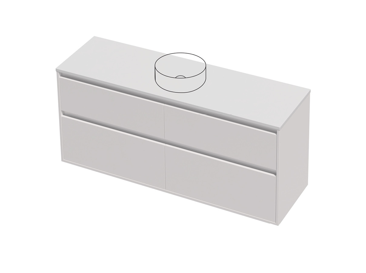 City Lite 46 - 1500SB Maxi Wall - 4 Drawer