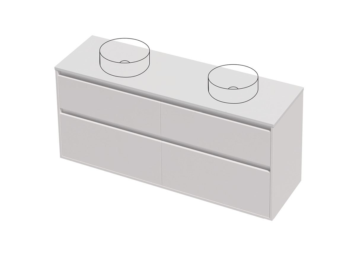City Lite 46 - 1500DB Maxi Wall - 4 Drawer