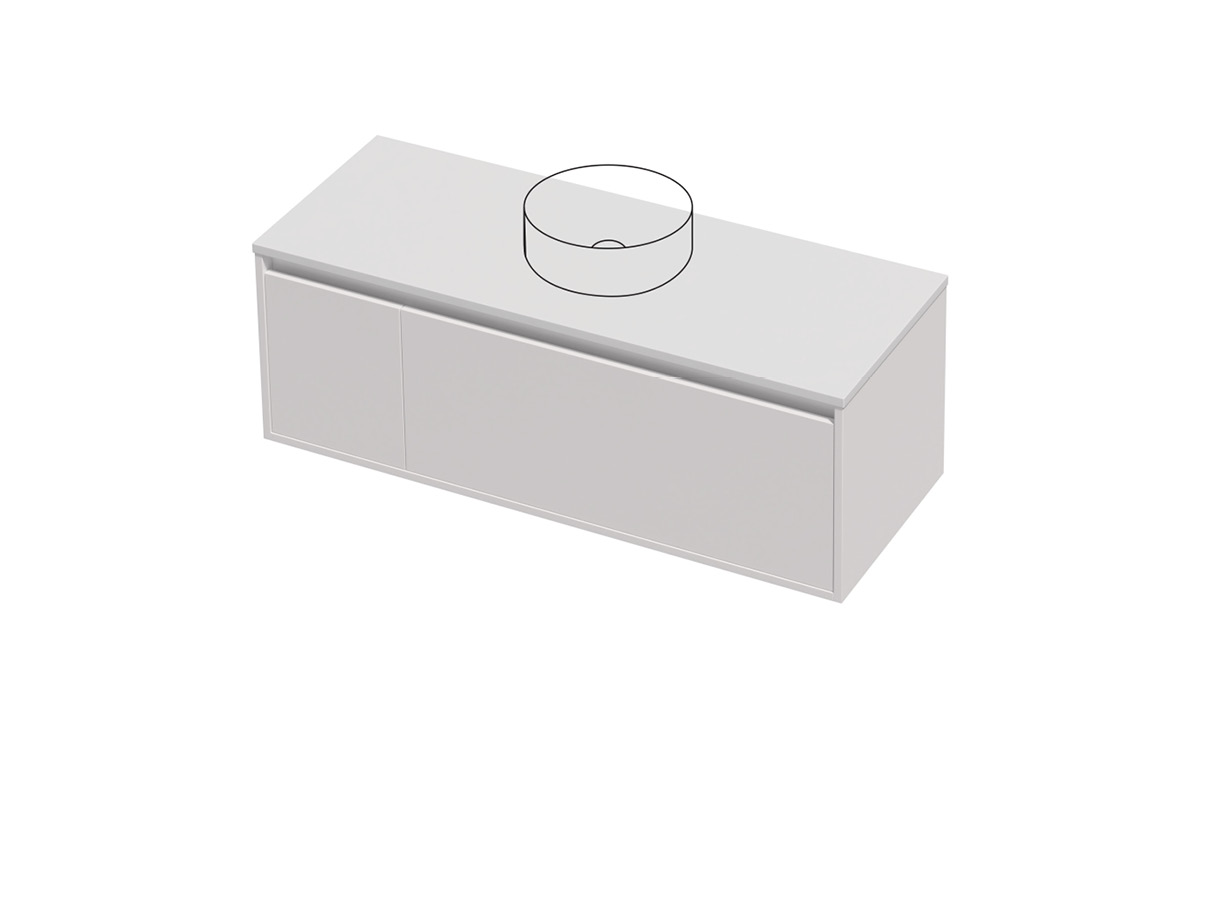 City Lite 46 - 1200SB Wall - 1 Door 1 Drawer Right