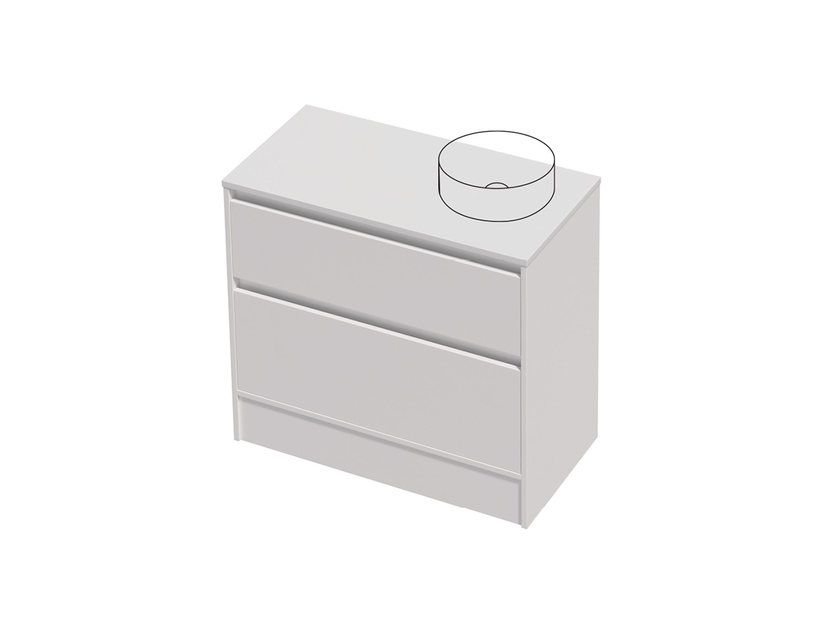 City Lite 46 - 900R Floor - 2 Drawer
