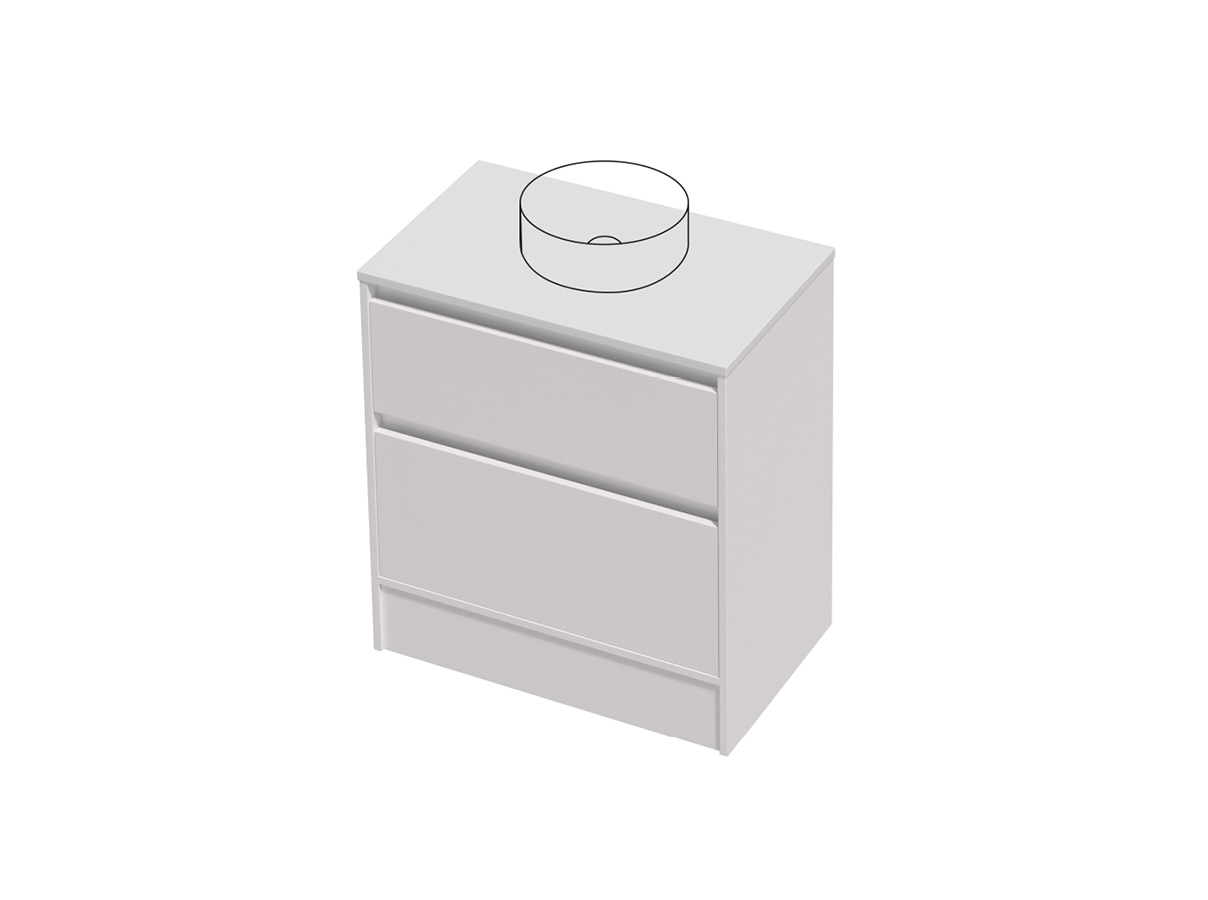 City Lite 46 - 750 Floor - 2 Drawer