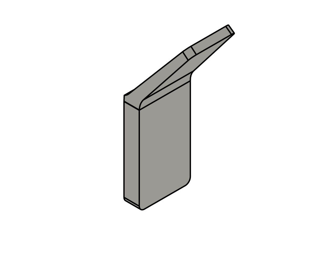 Tela Towel Hook Brushed Nickel