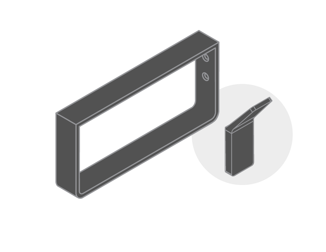 *Towel Rail & Tela Hook (Gunmetal)
