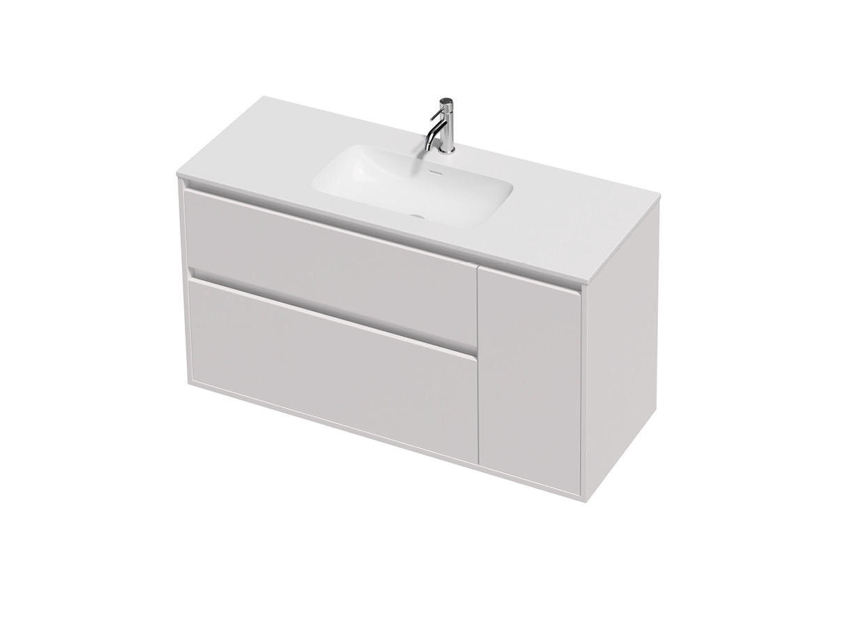 City Lite 46 - 1200SB Maxi Wall - 1 Door 2 Drawer (Left)