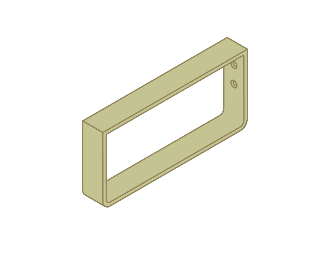 Towel Rail - (Brushed Brass)
