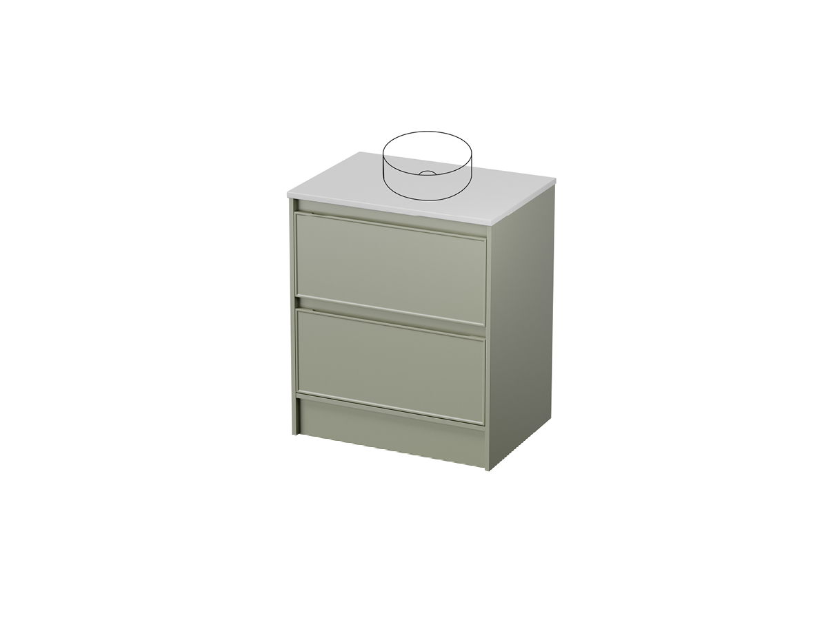 Fusion 50 - 700 Floor - 2 Drawer