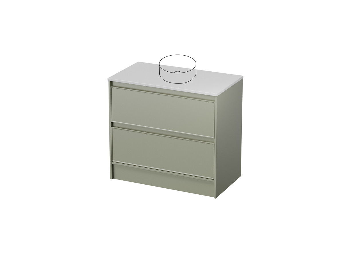 Fusion 50 - 900 Floor - 2 Drawer