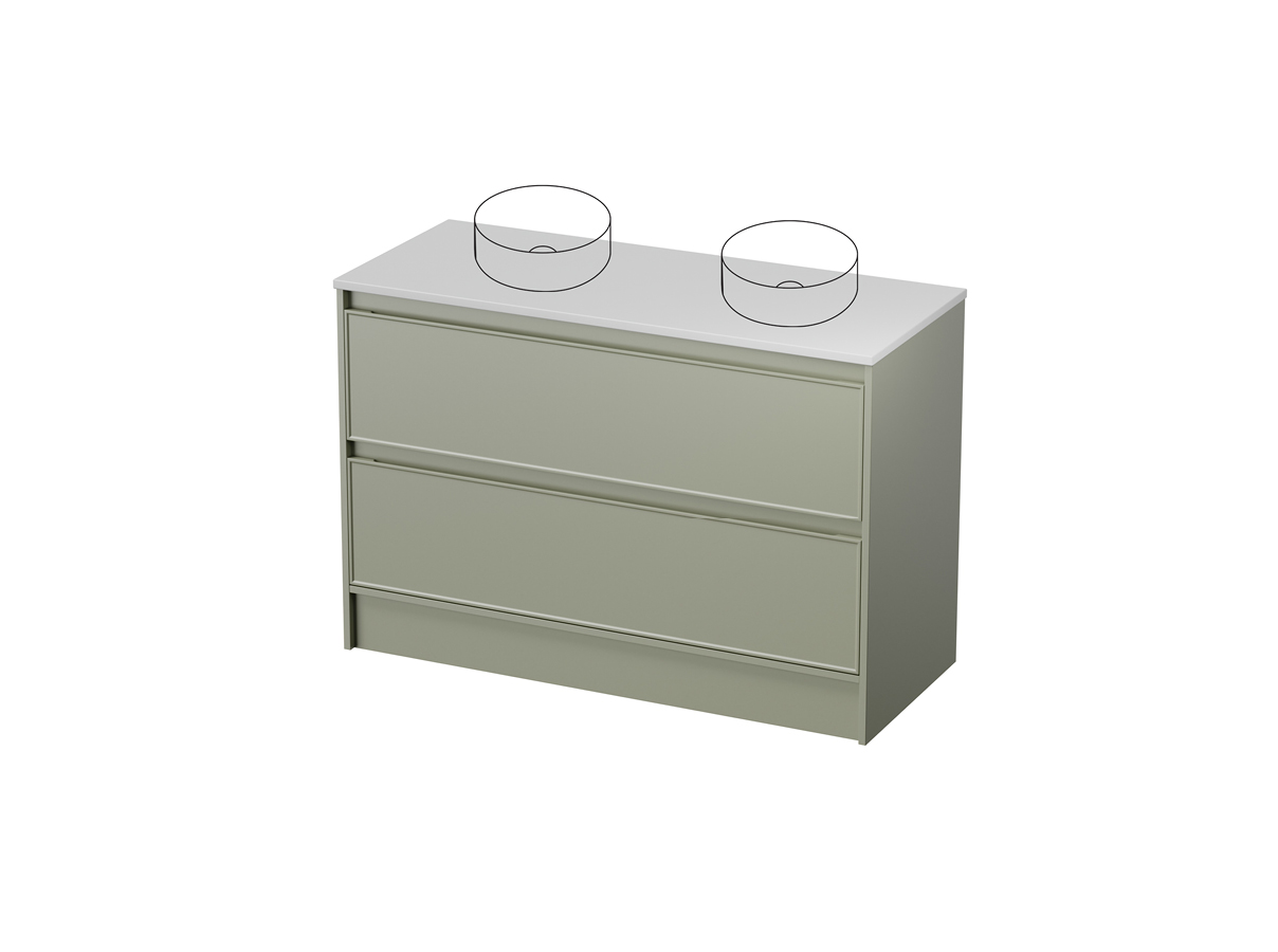 Fusion 50 - 1200D Floor - 2 Drawer