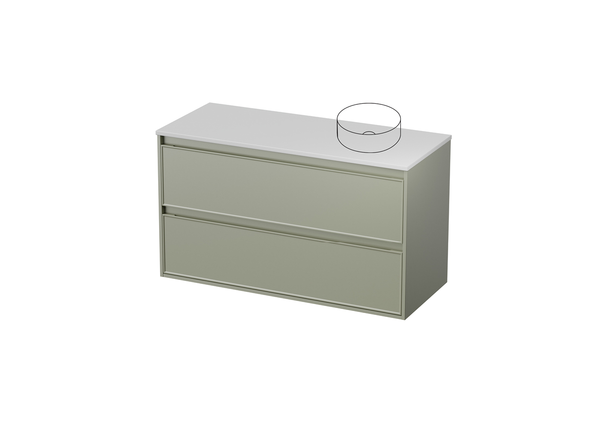 Fusion 50 - 1200R Maxi Wall - 2 Drawer