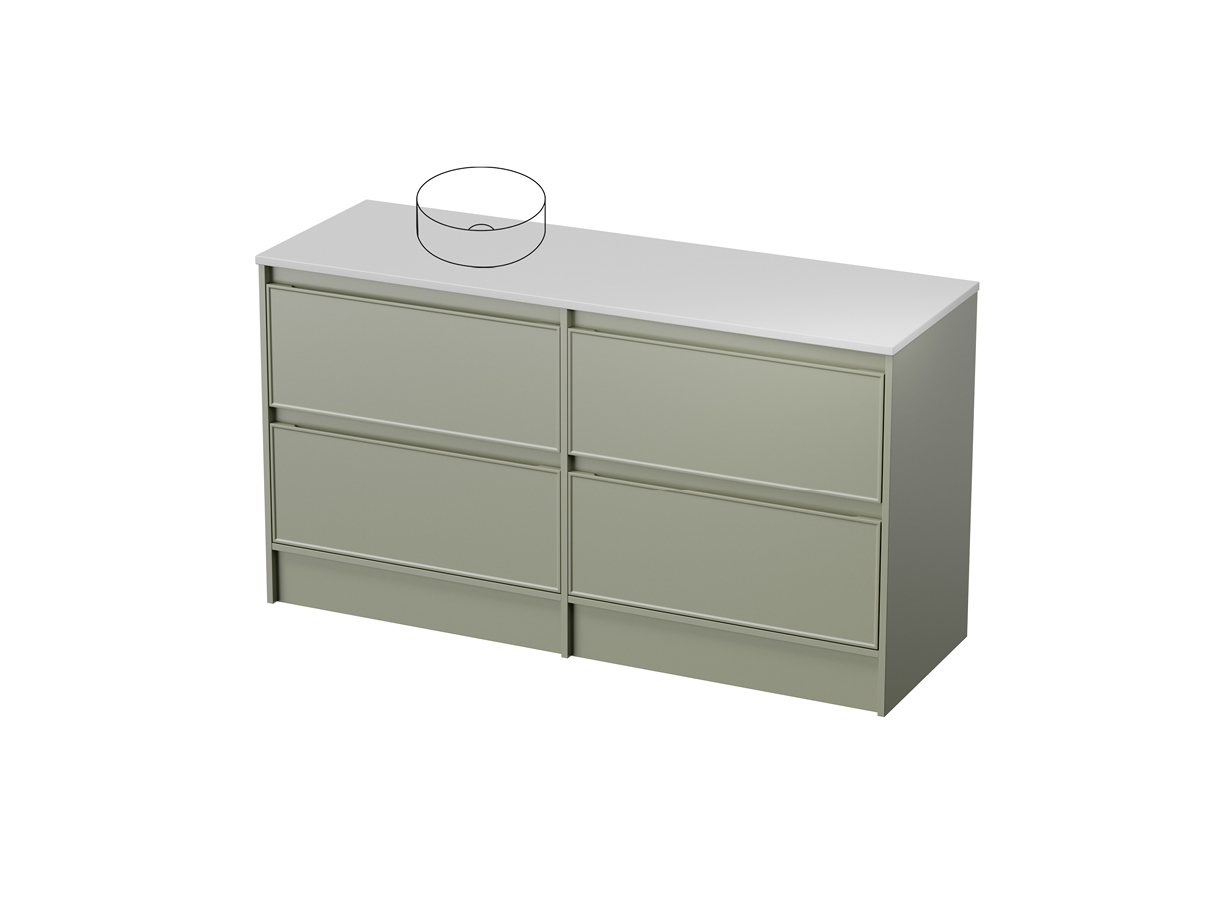 Fusion 50 - 1500L Floor - 4 Drawer (Side by Side)