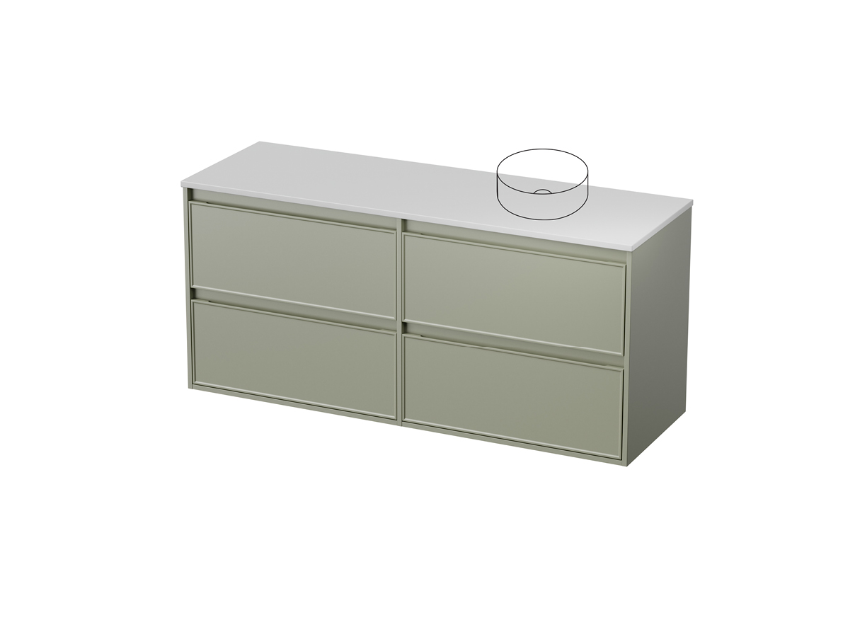 Fusion 50 - 1500R Maxi Wall - 4 Drawer (Side by Side)