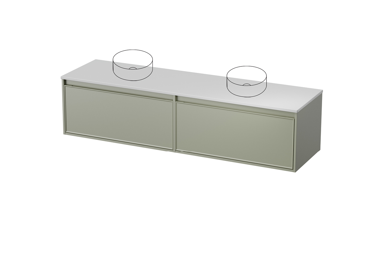 Fusion 50 - 1800DB Wall - 2 Drawer