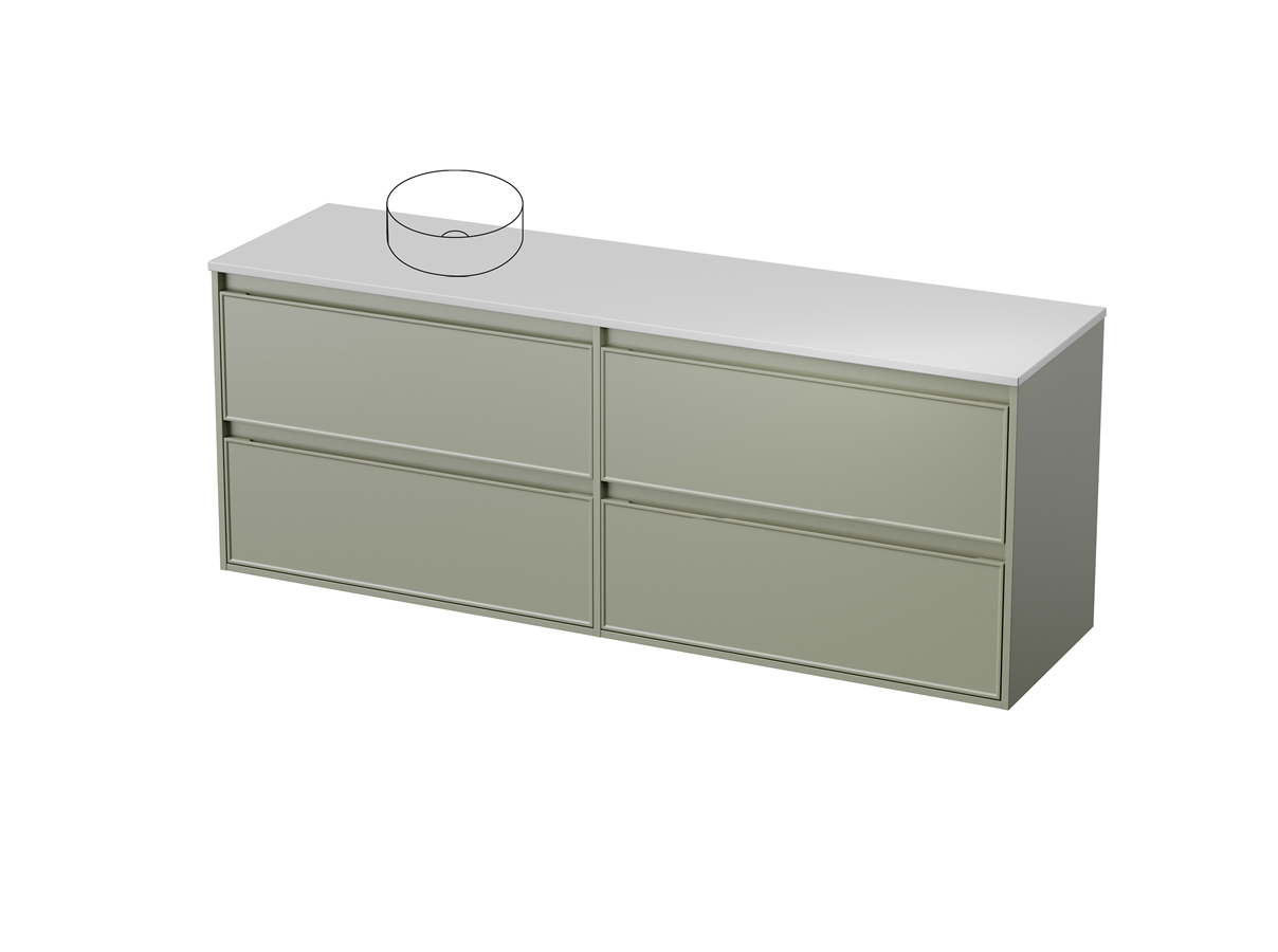 Fusion 50 - 1800L Maxi Wall - 4 Drawer (Side by Side)