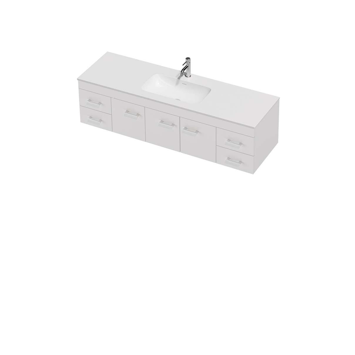 Riko 46 - 1500 - Wall - 3 Door 4 Drawer