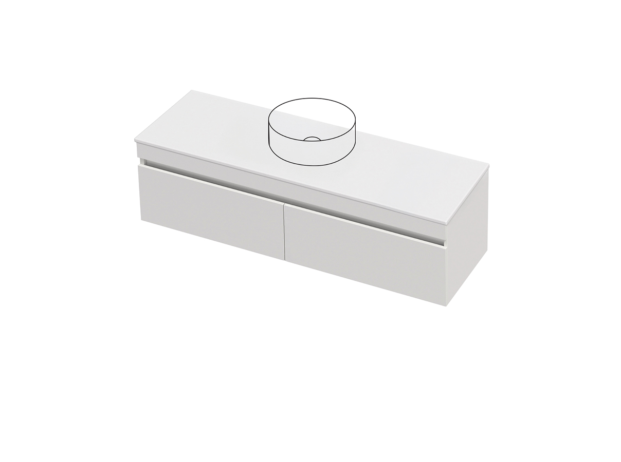 Lulu 46 - 1500SB Wall - 2 Drawer