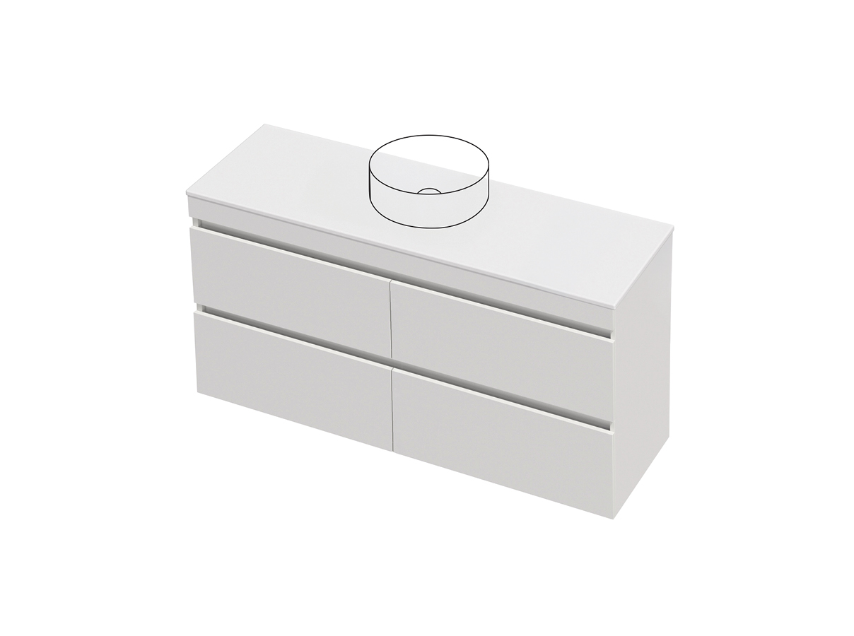 Lulu 46 - 1500SB Wall - 4 Drawer