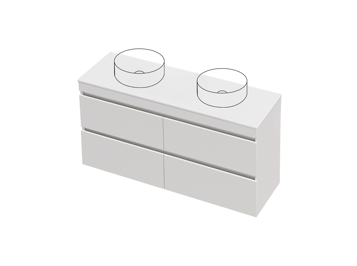 Lulu 46 - 1500DB Wall - 4 Drawer