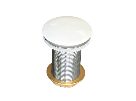 Ceramic Click-Clack Waste - Gloss White (Non-overflow Version) *AVAILABLE OCT - 2026