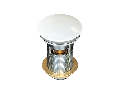 Ceramic Click-Clack Waste - Gloss White (Overflow Version) *AVAILABLE OCT - 2026