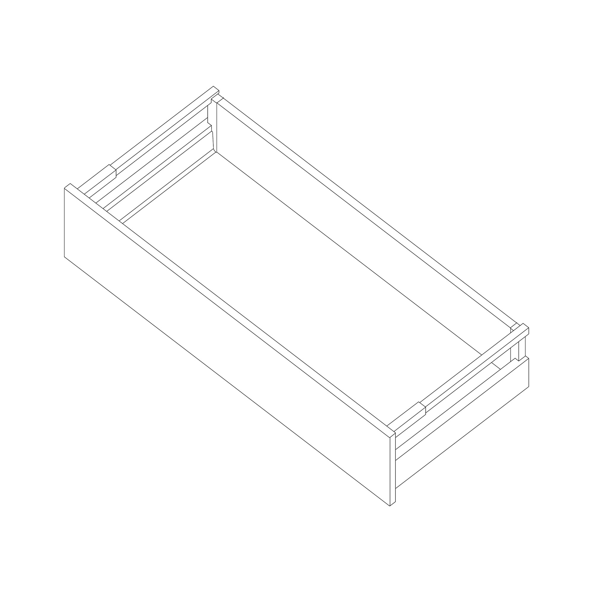 Change bottom drawer - not suitable for floor plumbing