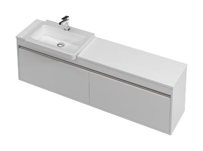 City 40 - 1600L Wall - 2 Drawer