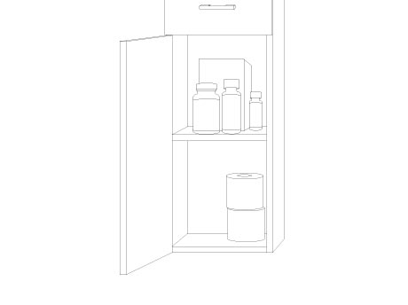 Side Storage Hinge Left