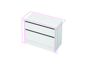 City 50 Wall to Wall - 1001-1100 Floor - 2 Drawer