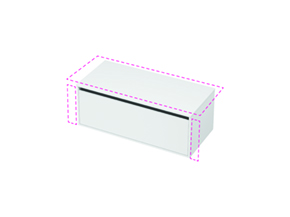 City 50 Wall to Wall - 1101-1200 Wall - 1 Drawer